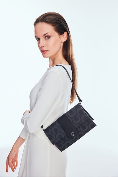 U.S. Polo Assn. Geantă neagră de umăr pentru femei Us25172