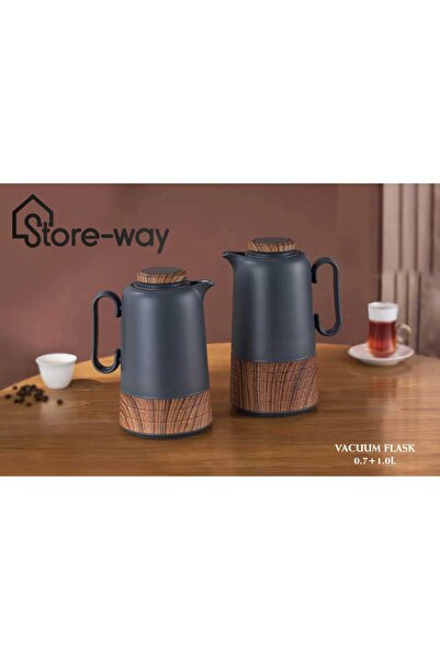 Storeway Vacuum Thermos Set - 0.7+1.0 LTR