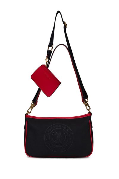 U.S. Polo Assn. Geantă de umăr pentru femei albastru-marin-roșu Us25272