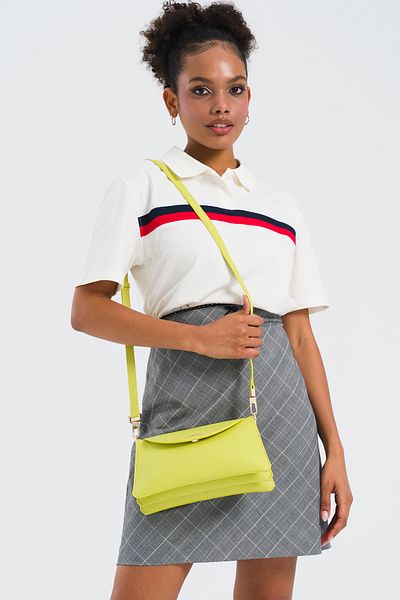 U.S. Polo Assn. Geantă de umăr pentru femei - Lime Us25118