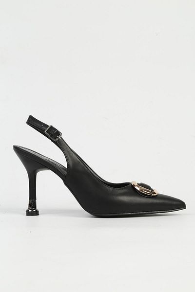 Pierre Cardin Μαύρα γυναικεία παπούτσια με τακούνι PC-54547