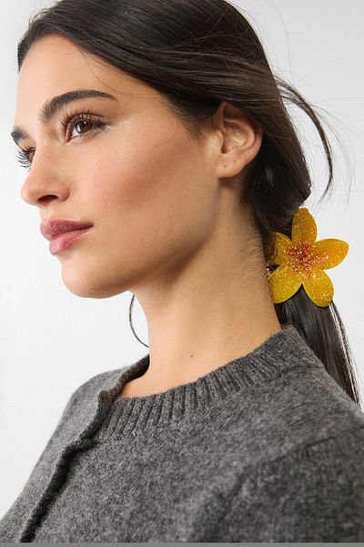 Stradivarius Set of 3 floral hair clips