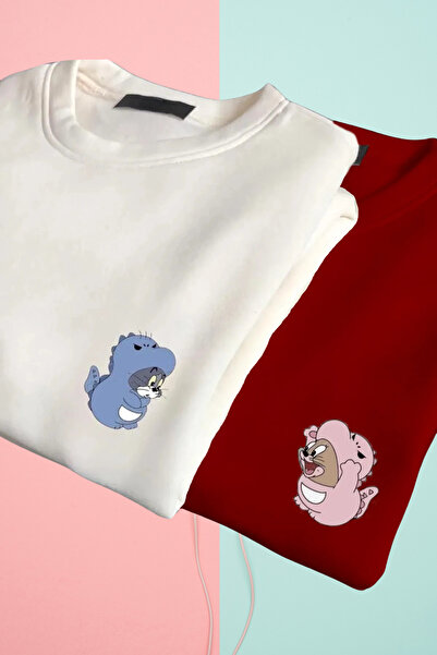 Wish BF Sevimli Tom Ve Jerry Çift Kombini 2li