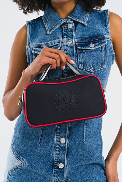 U.S. Polo Assn. Navy Blue-Red-White Women's Messenger Bag Us25270