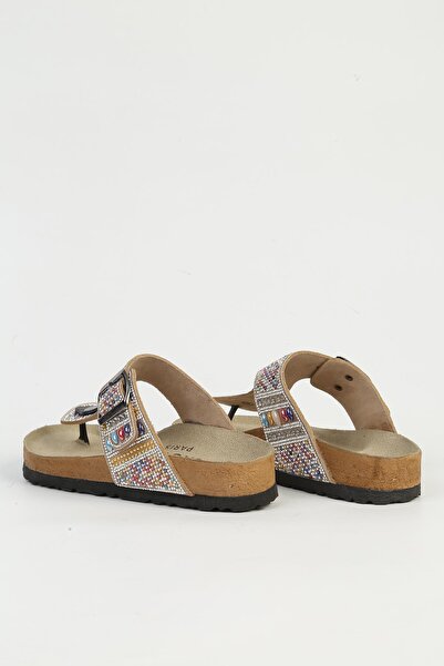 Pierre Cardin Pc-7305 Model Beige Women's Slippers