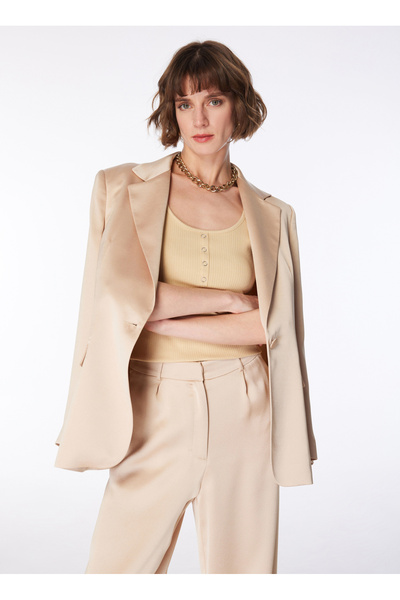 Fabrika Bej Kadın U Yaka Basic Atlet K-BOSWEL