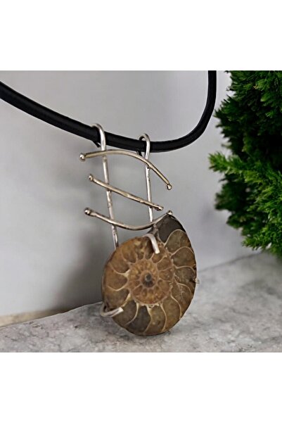 Bengü Accessories Ammonit Fosil Tasarım 925 Ayar Gümüş Tek Tasarım El Yapımı ...