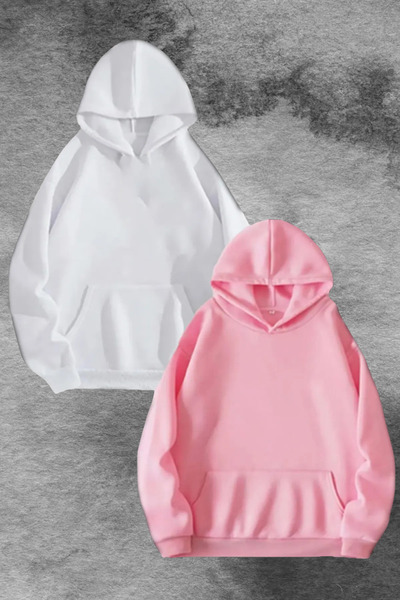 FECCY Pamuklu Sevgili Çift Kombinleri Tom ve jery öpücük Tasarım 2 Li Ürün Kapşonlu Sweatshirt