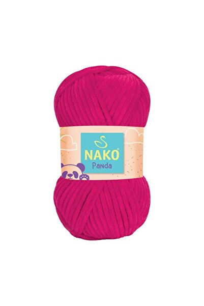 NAKO Panda Kadife Koyu Gül 3125 (1 Adet) Örgü İpi