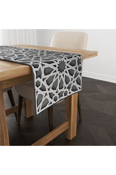 Filamente Ramadan Runner / Ramadan Pattern / Rezistent la pete - Tesatura Micropetek lavabila 140x40