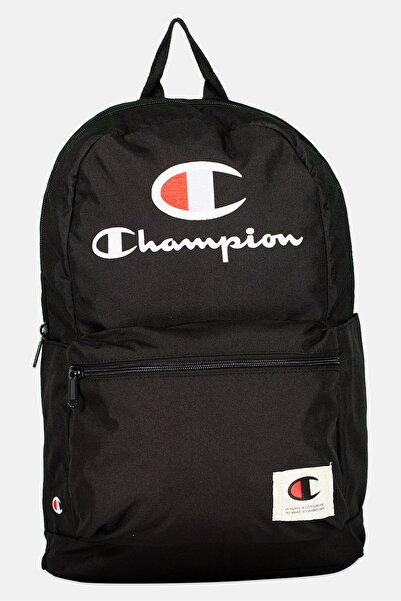 Champion حقيبة ظهر بشعار العلامة التجارية للرجال 46 × ارتفاع 36 × طول 12 × عرض سم، أسود
