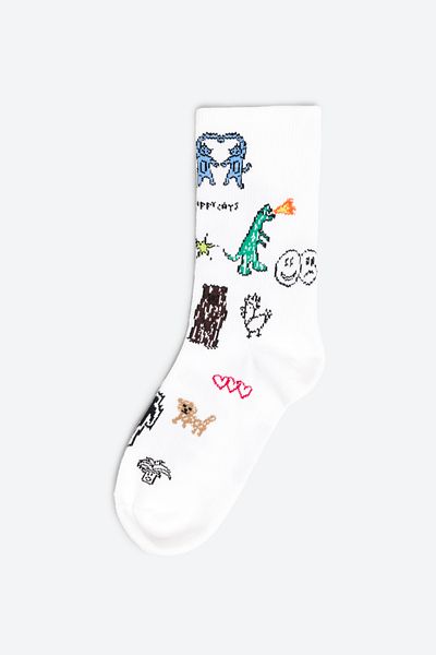 Hype of Steps So Sketchy - Drawing Patterned Socks