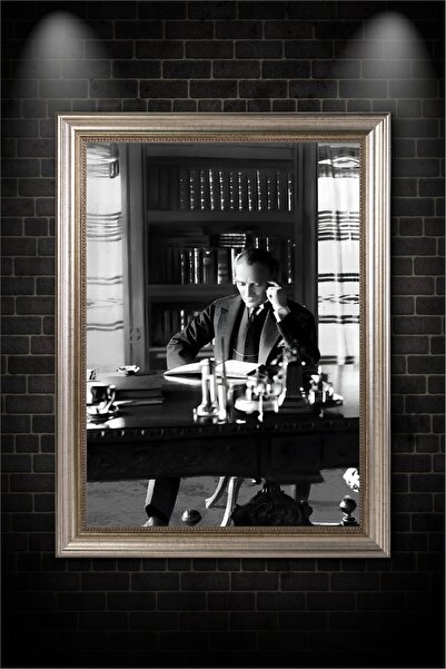 beedene Çerçeveli Atatürk Portresi Atatürk Tablo