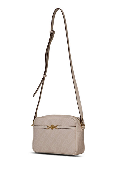 U.S. Polo Assn. Us25109 Model Ecru Women's Shoulder Bag