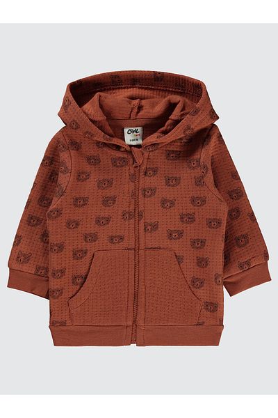 Civil Baby 6-18 Months Baby Boy Brown Cardigan