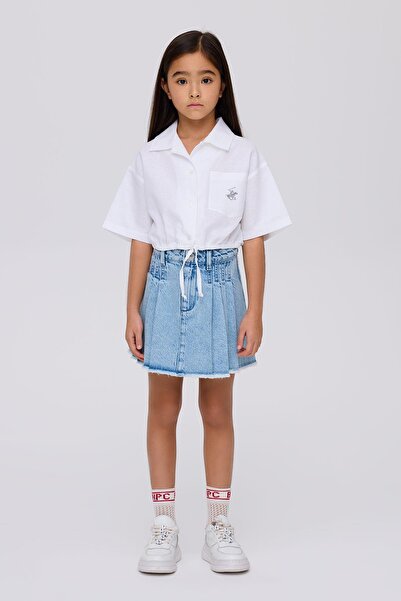 Beverly Hills Polo Club BG Store Kız Çocuk Beyaz Gömlek