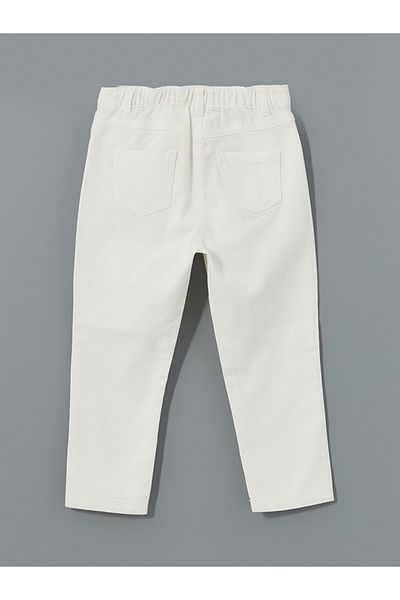 LC Waikiki Ecru Basic Girl's Pants