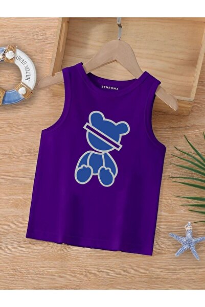 BENROMA CRTANI LIK ŠTAMPANA DEČIJA MAJICA BEZ RUKAVA