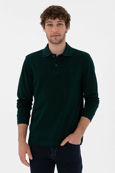 U.S. Polo Assn. Мъжки тъмнозелен суитшърт 50289051-VR079
