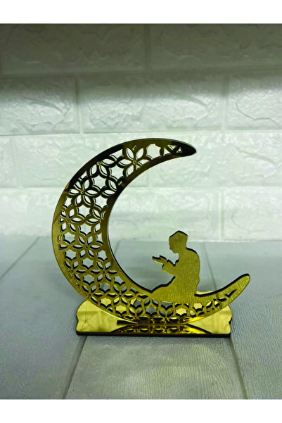 Genel Markalar Ramazana Özel Pleksi Gold Mumluk 16 cm