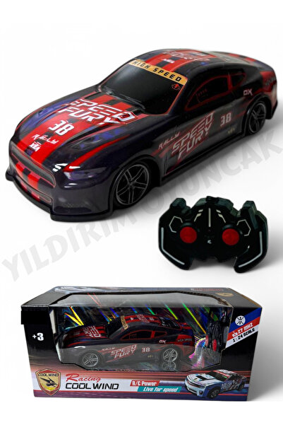 YILDIRIM OYUNCAK Uzaktan Kumandalı Pilli Full Fonksiyon 1:24 Rüzgar Araba (Co...