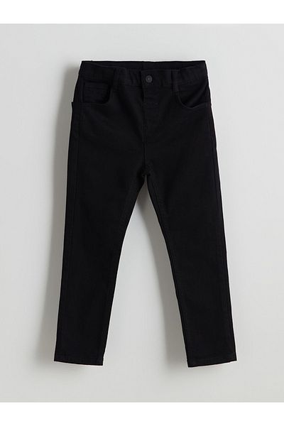 LC Waikiki Black Adjustable Waist Boy's Trousers