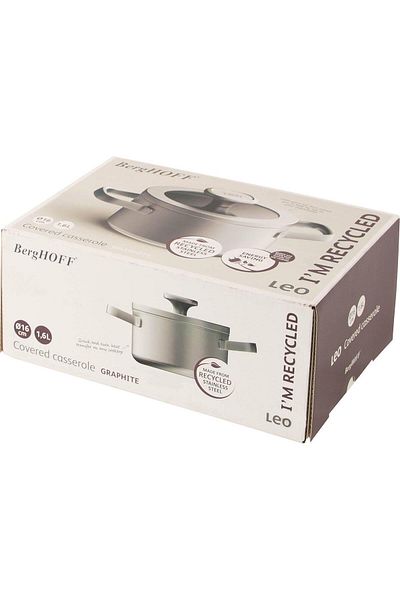 Berghoff Leo Graphite Stainless Steel Pot 16cm