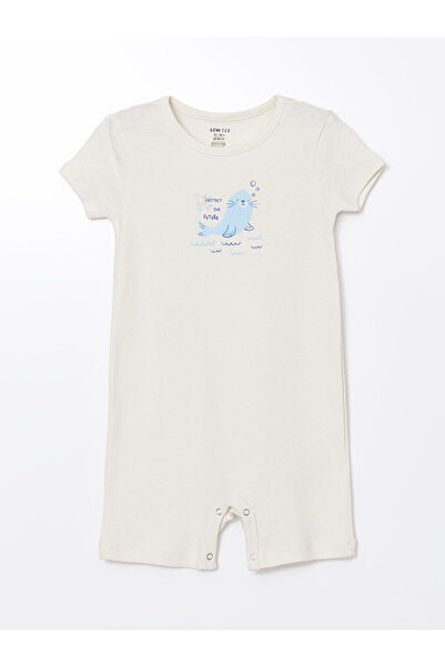 LC Waikiki Özmarka New Season Crew Neck Cotton Pack Baby Boy Jumpsuit