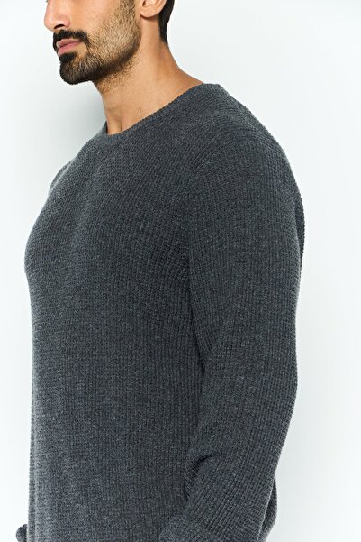 Michael Kors Men Crew Neck Knitted Long Sleeves Sweatshirt, Grey