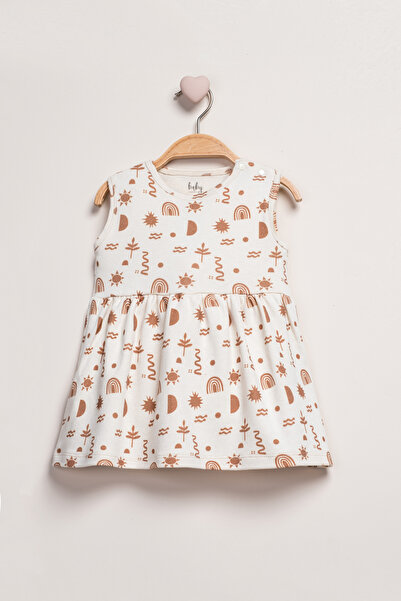 Baby Fou Desenli Kız Elbise