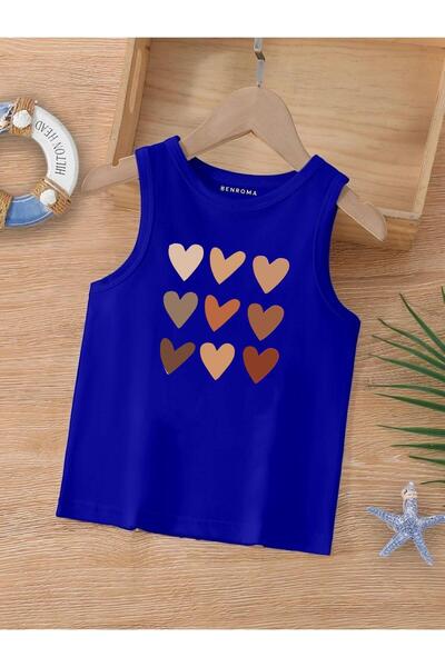 BENROMA CRTANI LIK ŠTAMPANA DEČIJA MAJICA BEZ RUKAVA