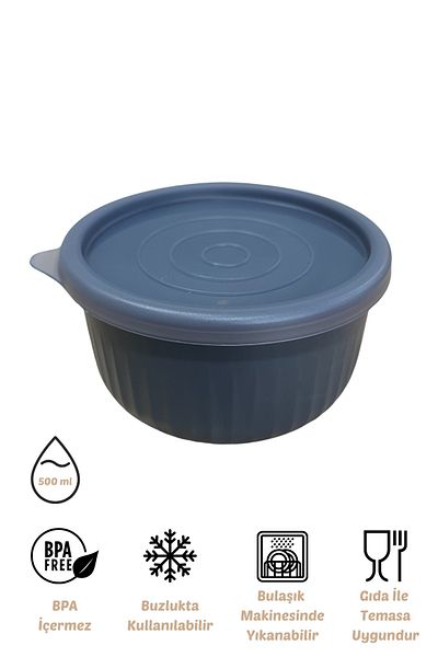 EVLE Vipahmet 0.50 Lt Anthracite Vacuum Storage Container