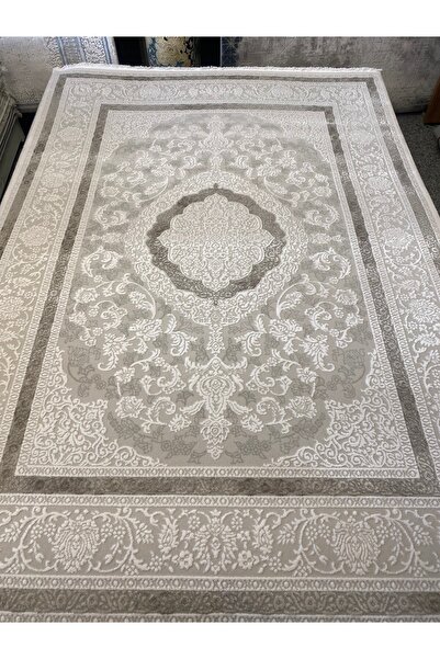 KARAR HALI İpekli yün kahve krem salon halısı