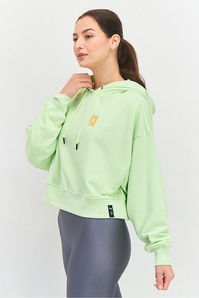 Puma Women Sportswear Fit Hooded Outdoor Sweatshirt, Lime Green