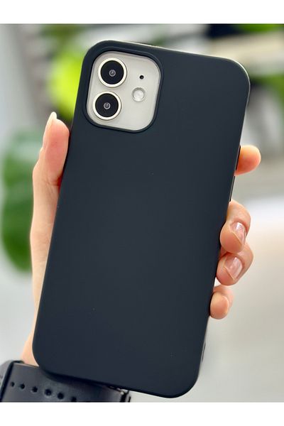 Go Aksesuar حافظة إطلاق من السيليكون السائل المخملي المتوافق مع هاتف Iphone 12 و12 Pro مقاومة للبقع