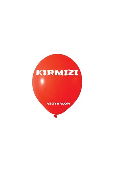 asöy Red Pastel Balloon - 10 Pieces, 30 Cm, for Birthday and Party
