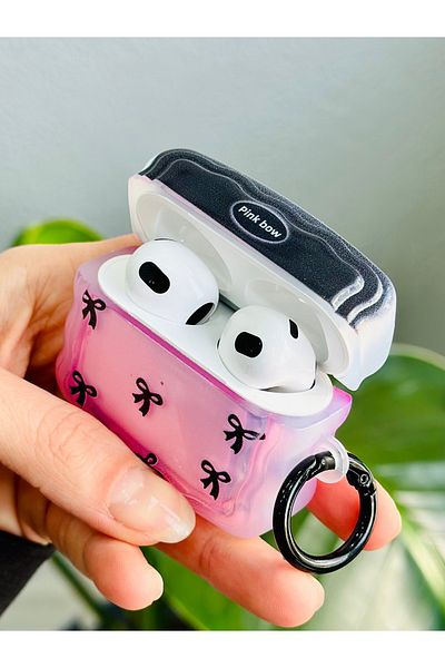 Go Aksesuar Thick Silicone Protective Case with Print Design Compatible with AirPods 4Th Generation