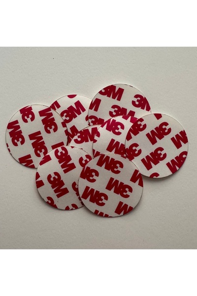 Genel Markalar Marka 38mm Çap İnce Şeffaf Çok Güçlü Çift Taraflı Bant ( 8 Adet )