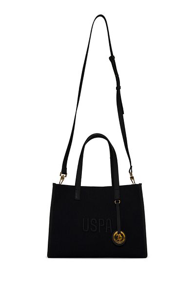 U.S. Polo Assn. Geantă neagră de umăr pentru femei Us25311