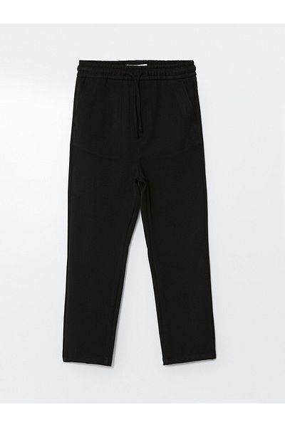 LC Waikiki Lcw Vision Black Elastic Waist Slim Fit Boy's Pants