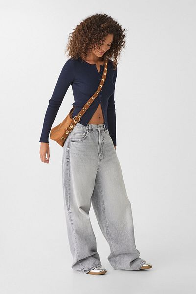 Stradivarius Faux suede crossbody bag with strap detail