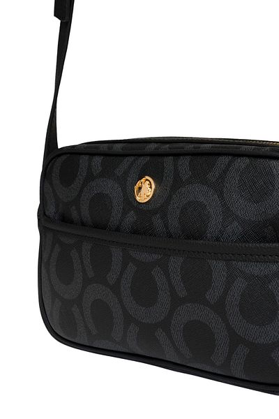 U.S. Polo Assn. Geantă neagră de umăr pentru femei - Us25169