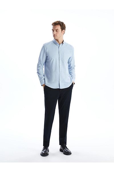 LC Waikiki Cămașă Dobby pentru bărbați cu mânecă lungă LCWAIKIKI Classic Regular Fit