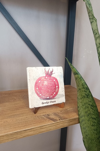 beedene Bereket Duası Karınca Duası Doğal Taş Masa Üstü Dekor 10cmx10cm