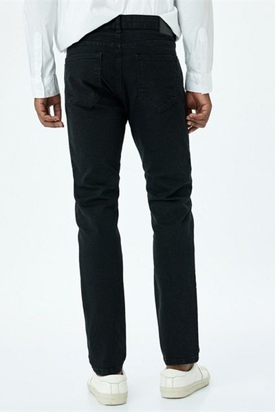 Koton Ανδρικό τζιν παντελόνι Brad Slim Black 5sam40049ıd