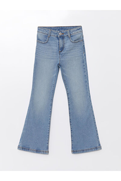 LC Waikiki Lcwk Beli Ayarlanabilir Lastikli Kız Çocuk Jean Pantolon