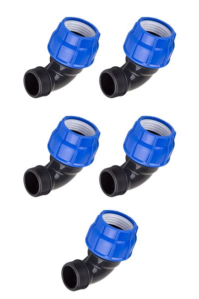 ARANGÜL Male Elbow Coupling Pipe - External Thread Pipe 20X1/2" - 5 Pieces