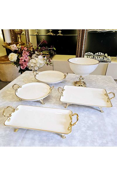 MaviDamla 5 PIECE PORCELAIN SET