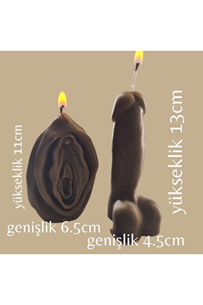 civetta dogal dekoratif çikolatalı kokulu penisvajina modeli soyawax mum