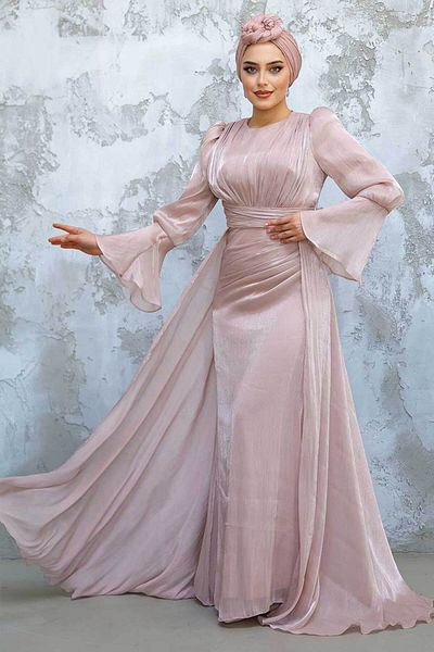 Neva Style فستان سهرة بودرة ذيل الحصان 4986pd